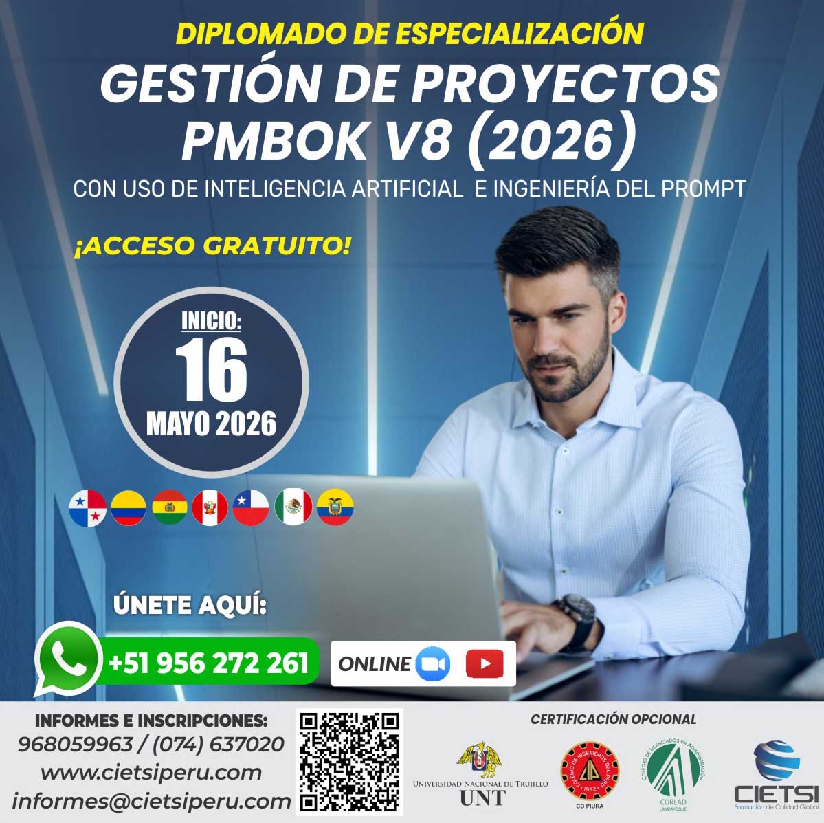 Diplomado Gratuito en Gestión de Proyectos PMBOK V8 con Inteligencia ...