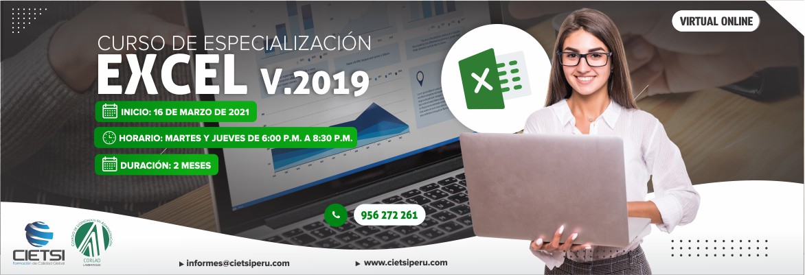 CURSO DE ESPECIALIZACIÓN EN EXCEL 