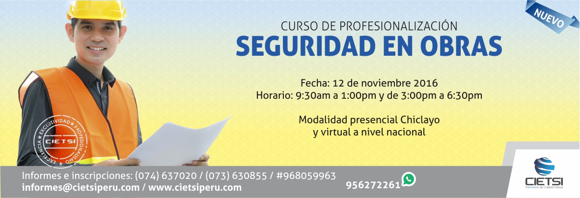 curso de profesionalizaciOn en seguridad en obras