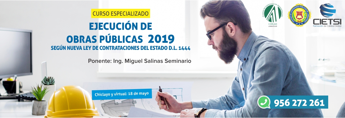 curso especializado ejecuciOn de obras pUblicas 2019 nuevo