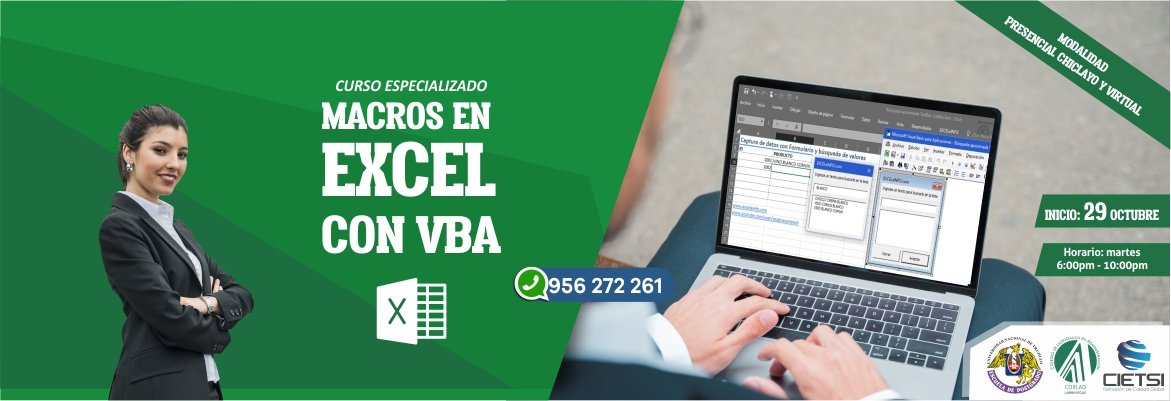 curso especializado macros en excel con vba 2019 nuevo