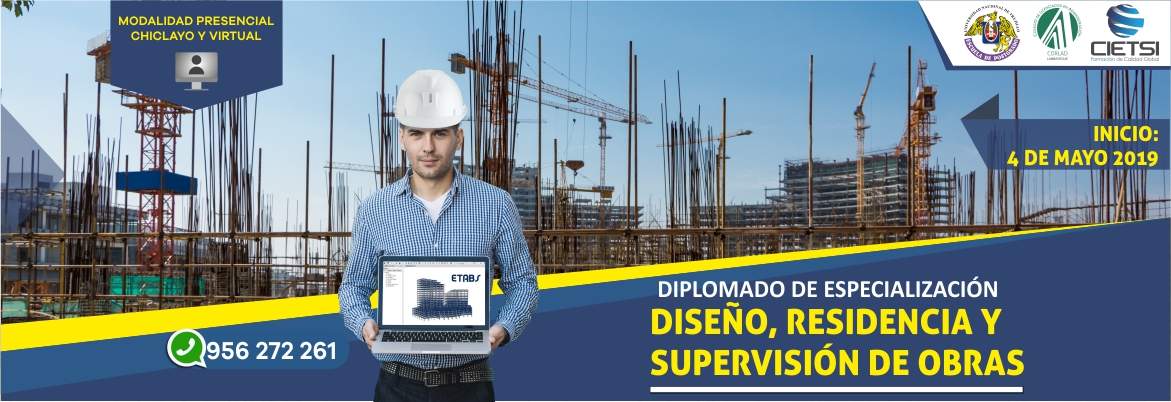 diplomado de especializaciOn en dise  o residencia y supervisiOn de obras 2019 nuevo