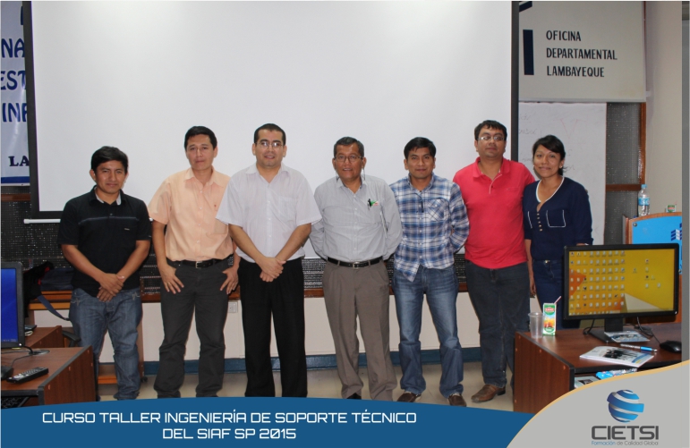 curso taller ingenierIa de soporte  tEcnico del siaf   2da ed 2015