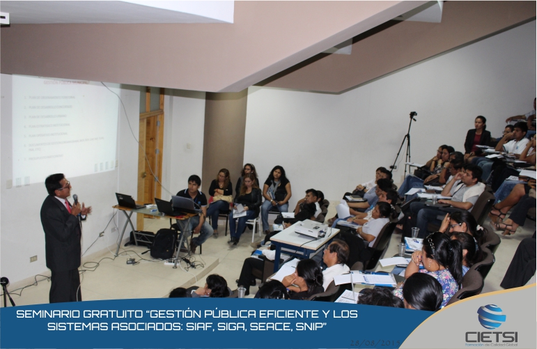 seminario gratuito gestiOn pUblica eficiente y los sistemas asociados siaf  siga  seace  snip